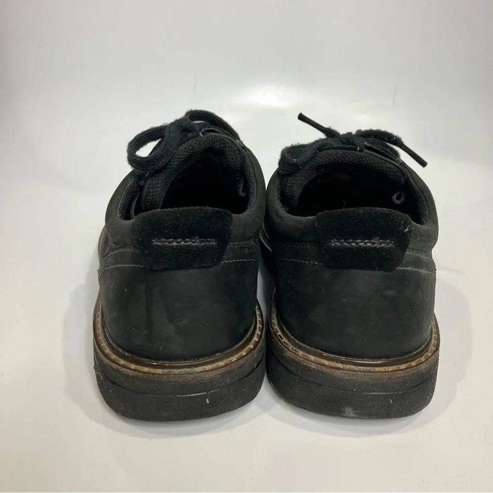 Ecco turn black Leather lace up dress shoes‎ men's size 42 business casual
